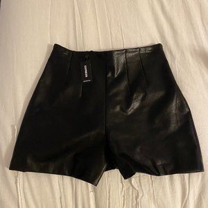 Express Leather Shorts